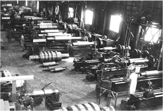 Roll Machining Scene Before the War